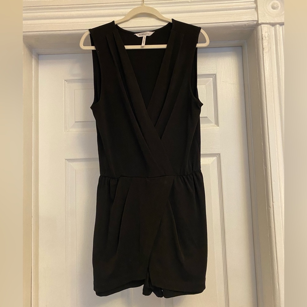BCBG BLACK ROMPER